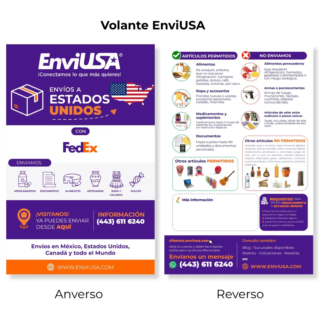 Flyers  Enviusa ½ carta (Millar)